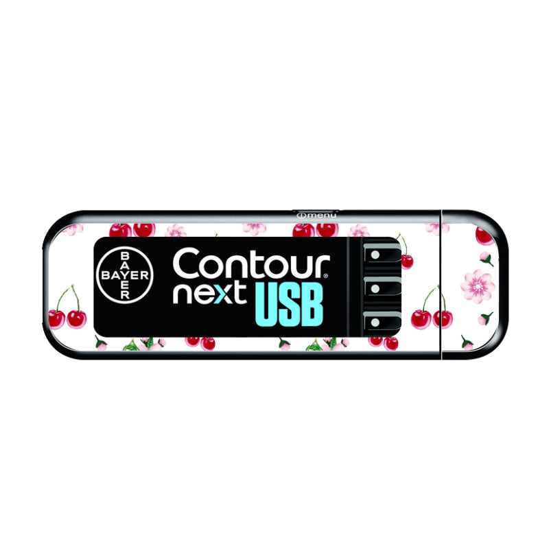 Bayer Contour Next USB Vinyl Sticker (Fruit Cherry)