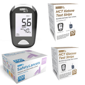 GlucoRX HCT Blood Glucose and Ketone Meter Starter Kit