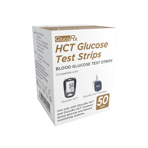 GlucoRx HCT Glucose Test Strips - For GlucoRx HCT Meters - 1 x 50