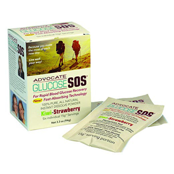 Glucose SOS Glucose Powder for Low Blood Sugar KiwiStrawberry Diabeticsupply.co.uk