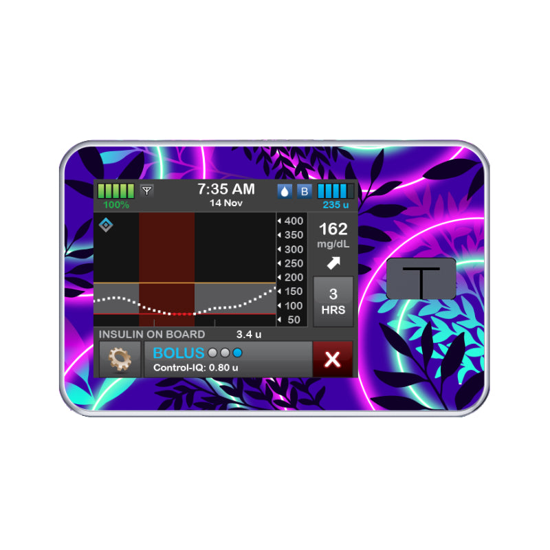 T:slim Cover Sticker (Leafy Lights)