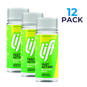 Box of 12 x Lift Zesty Lemon & Lime GlucoJuice 60ml