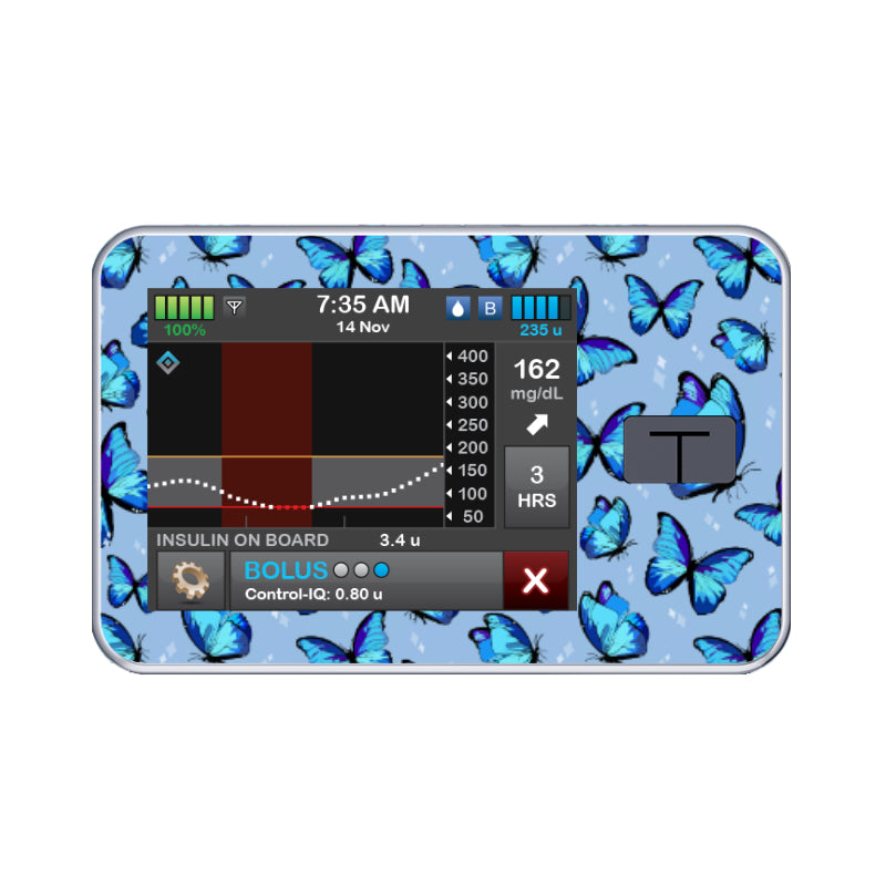 T:slim Cover Sticker (Maya Flutter) - Diabeticsupply.co.uk