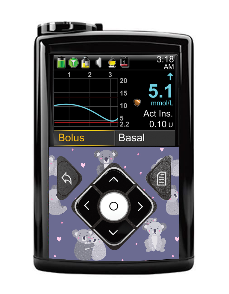 Medtronic 640G/670G/780G Button Panel Sticker (Koala Club)