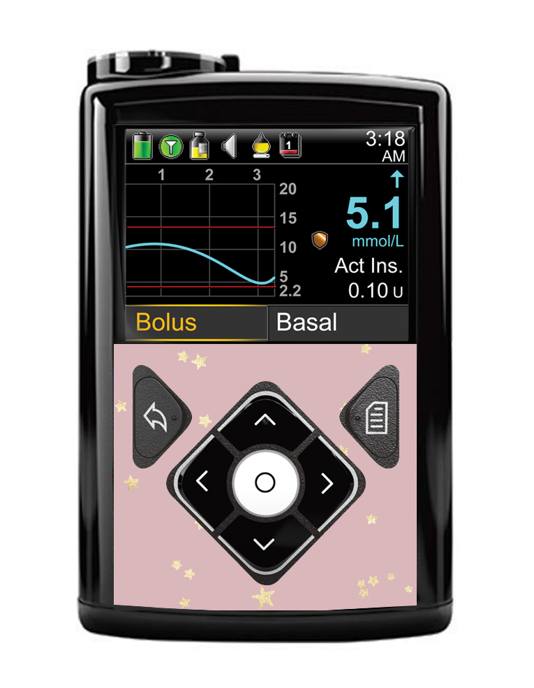 Medtronic 640G/670G/780G Button Panel Sticker (Dusky Stars)
