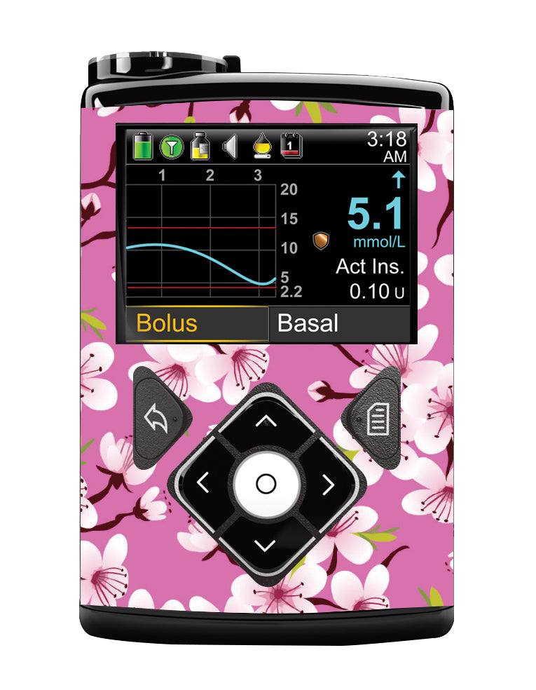 Medtronic 640/670/780G Pump Sticker (Cherry Blossom)