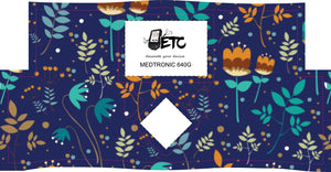 Medtronic 640/670/780G Pump Sticker (Cobalt Floral)