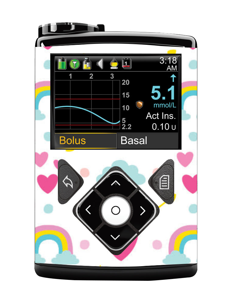 Medtronic 640/670/780G Pump Sticker (Rainbows)