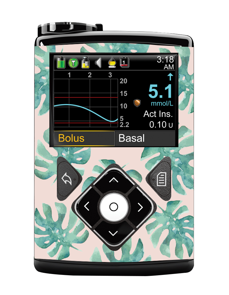 Medtronic 640/670/780G Pump Sticker (Tropical Vibes)