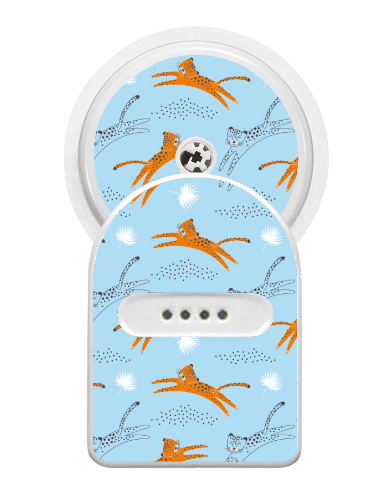 Miao Miao Sticker (Leaping Cheetahs)