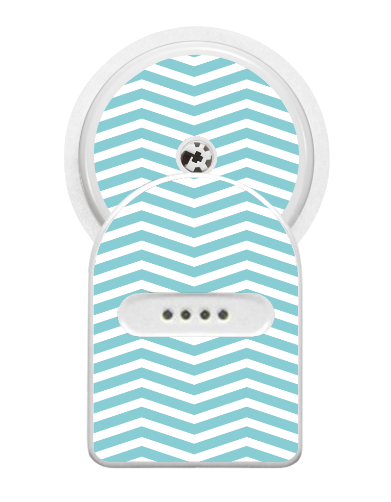 Miao Miao Sticker (Mint Chevron)