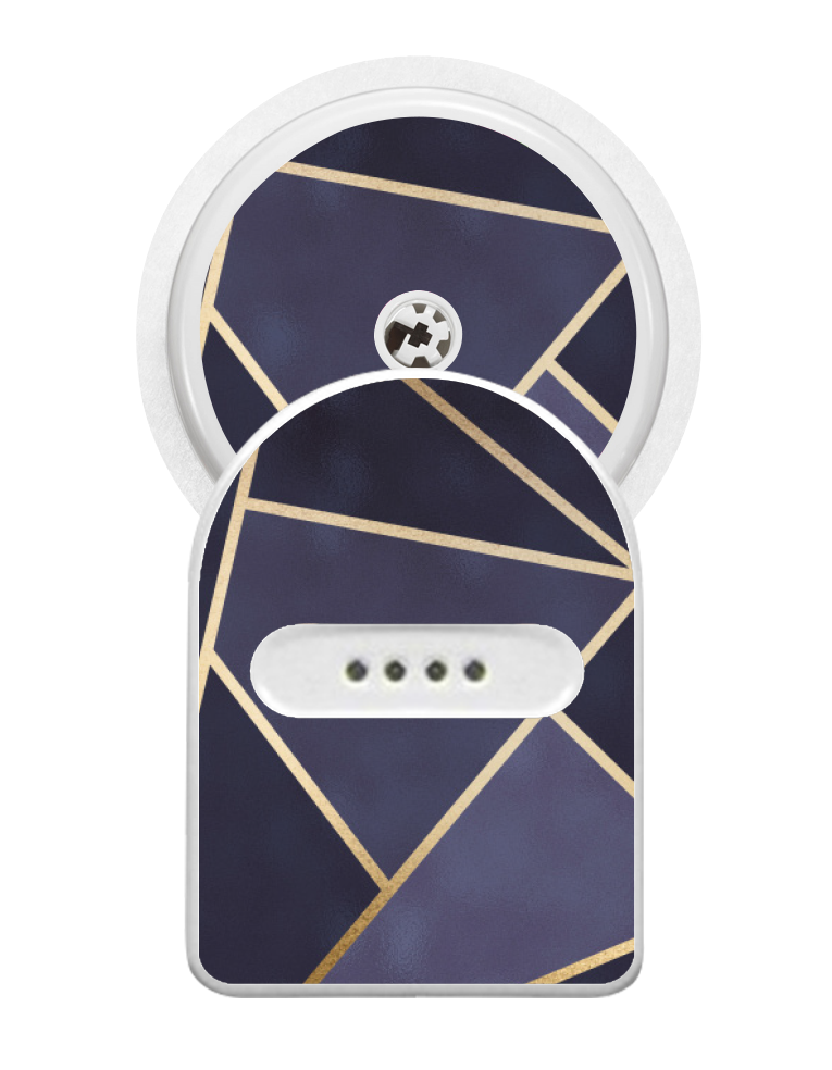 Miao Miao Sticker (Navy Geo)