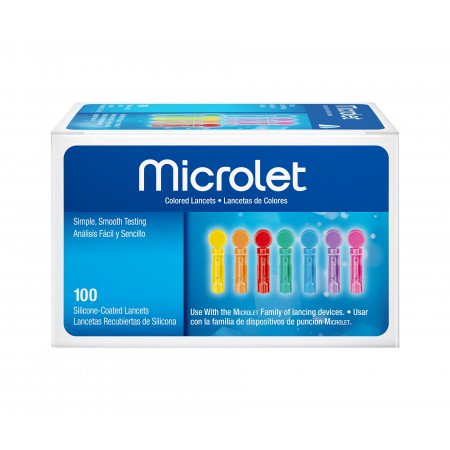 Microlet 0.5mm/28 Gauge Lancets (pack of 100)