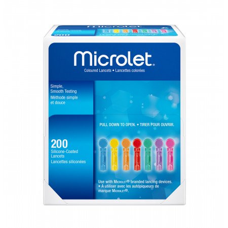 Microlet 0.5mm/28 Gauge Lancets (pack of 200)