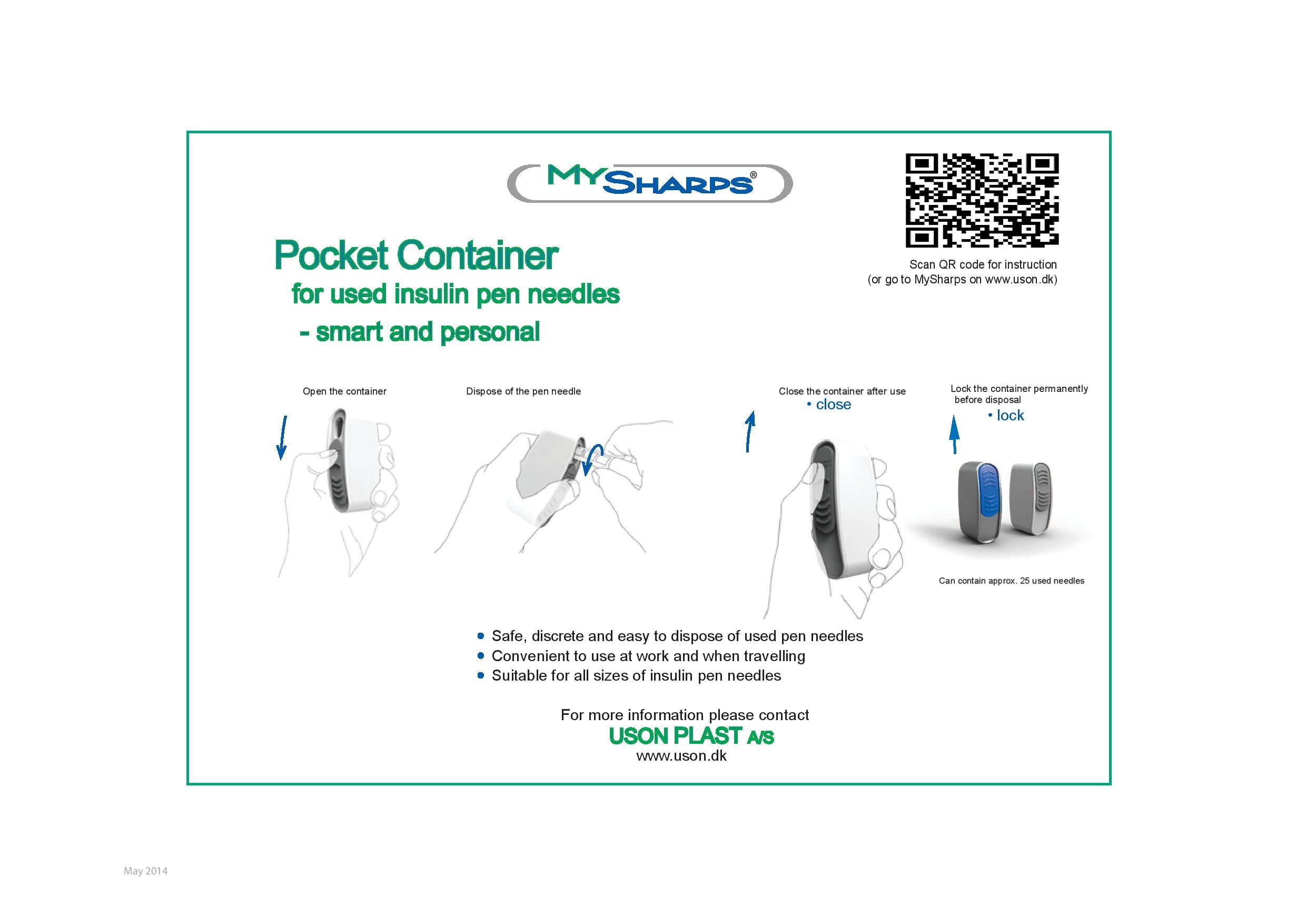 2 x MySharps Pocket Containers