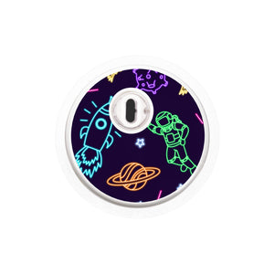 Freestyle Libre 3 Sensor Sticker (Neon Space) 4pk