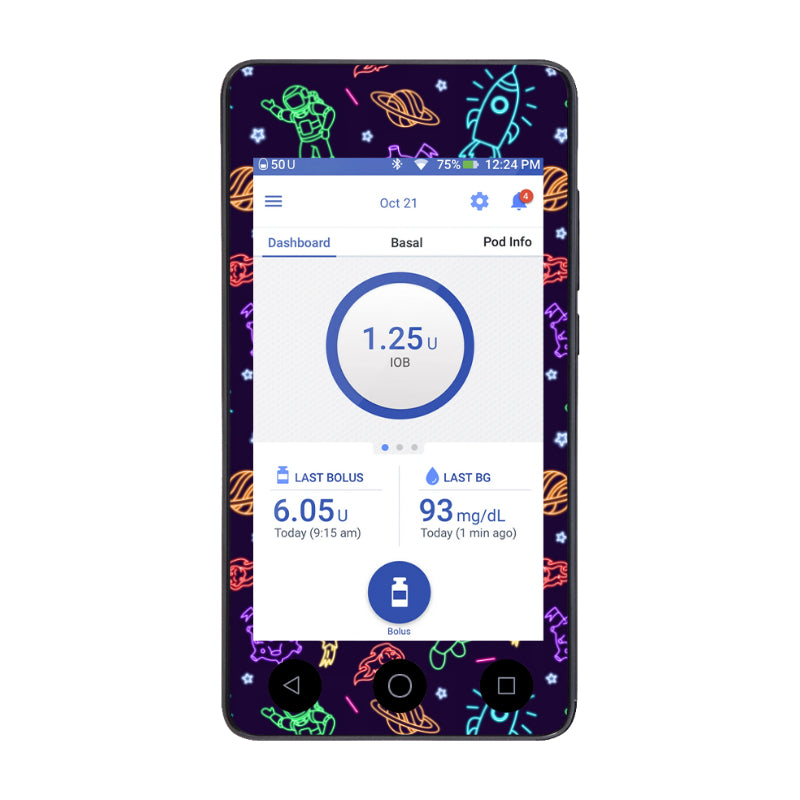 Omnipod DASH Cover (Neon Space)