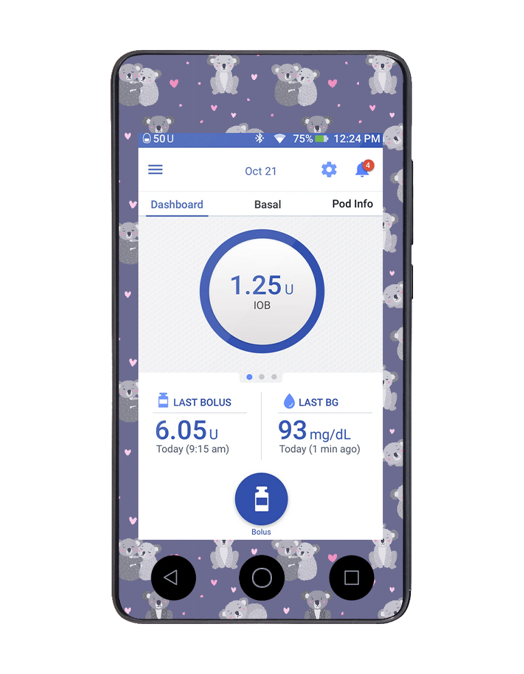 Omnipod DASH Cover (Koala Club)