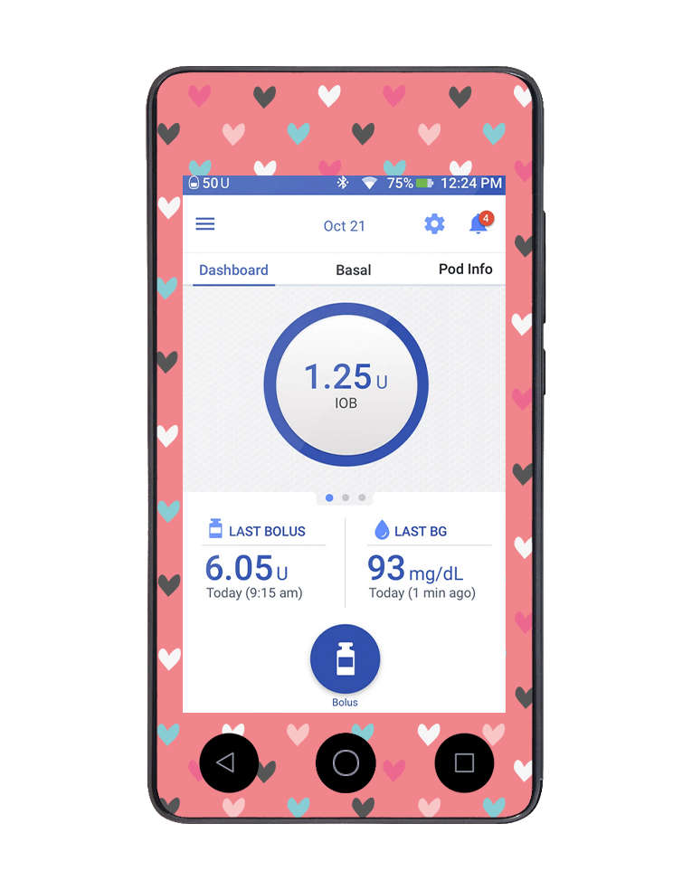 Omnipod DASH Cover (Heart to Heart)