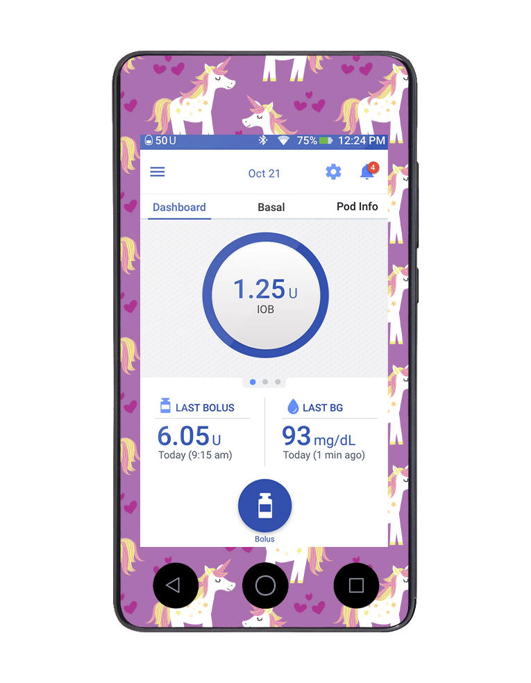 Omnipod DASH Cover (Unicorns)