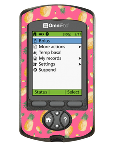 Omnipod PDM Cover (Pink Pineapples)