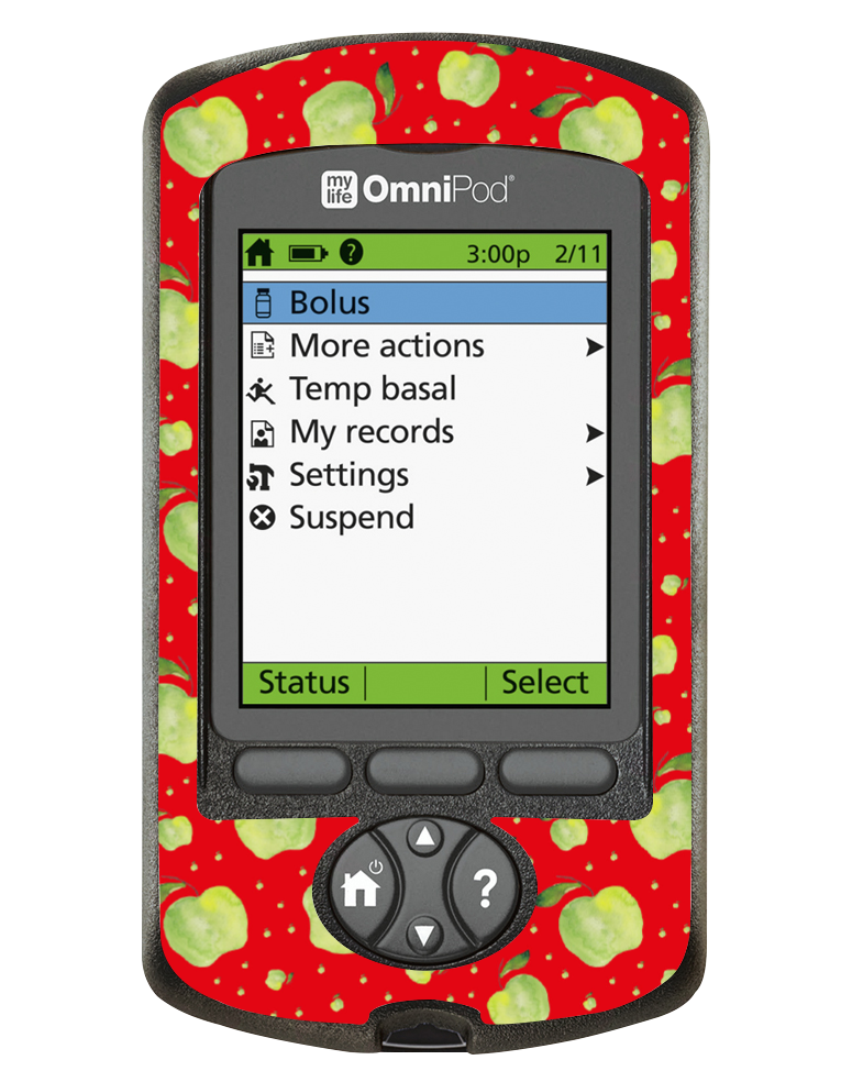 Omnipod PDM Cover (Falling Apples)