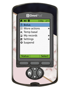 Omnipod PDM Cover (Blush Marble)