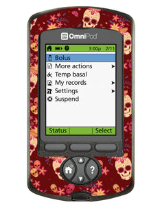 Omnipod PDM Cover (Candy Skulls)
