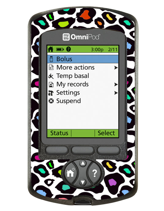 Omnipod PDM Cover (Neon Leopard)