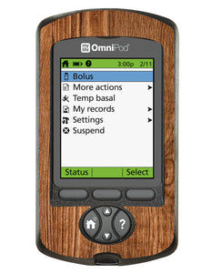 Omnipod PDM Cover (Wood)