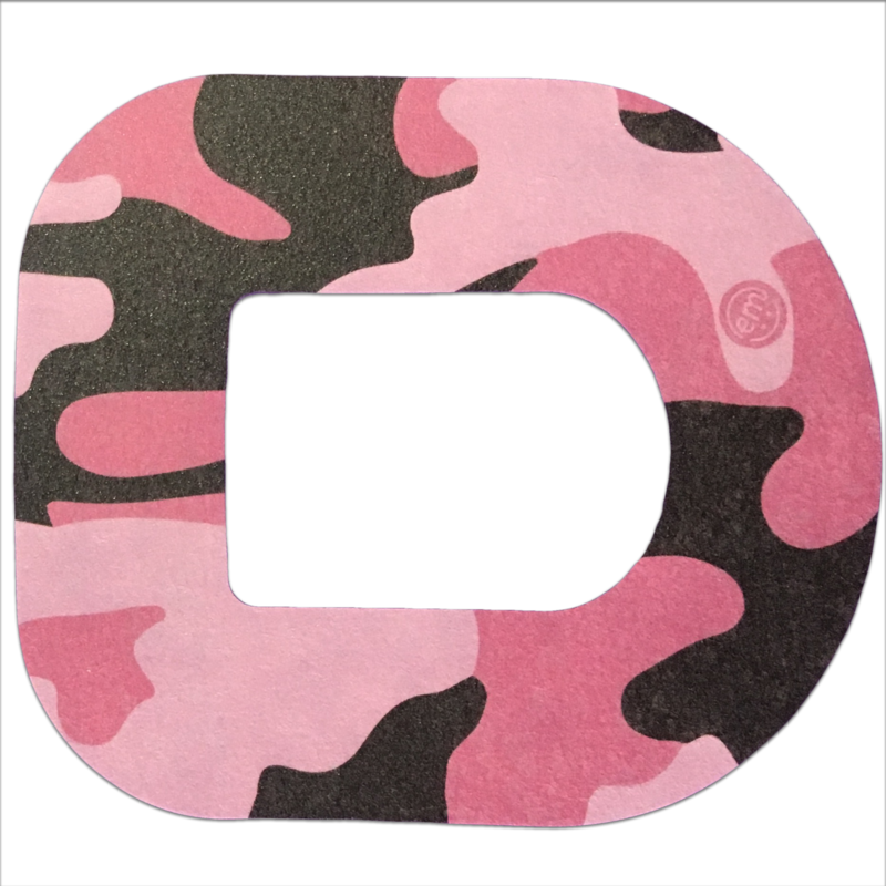 ExpressionMed Pink Camo Adhesive Patch Omnipod