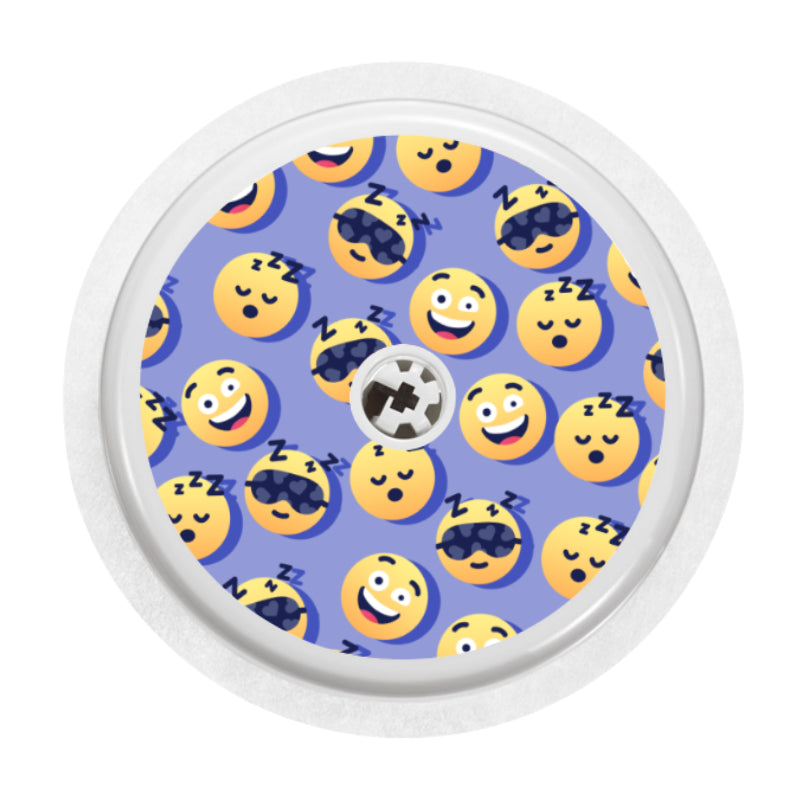 Freestyle Libre 2 Sensor Cover (Purple Emoji)