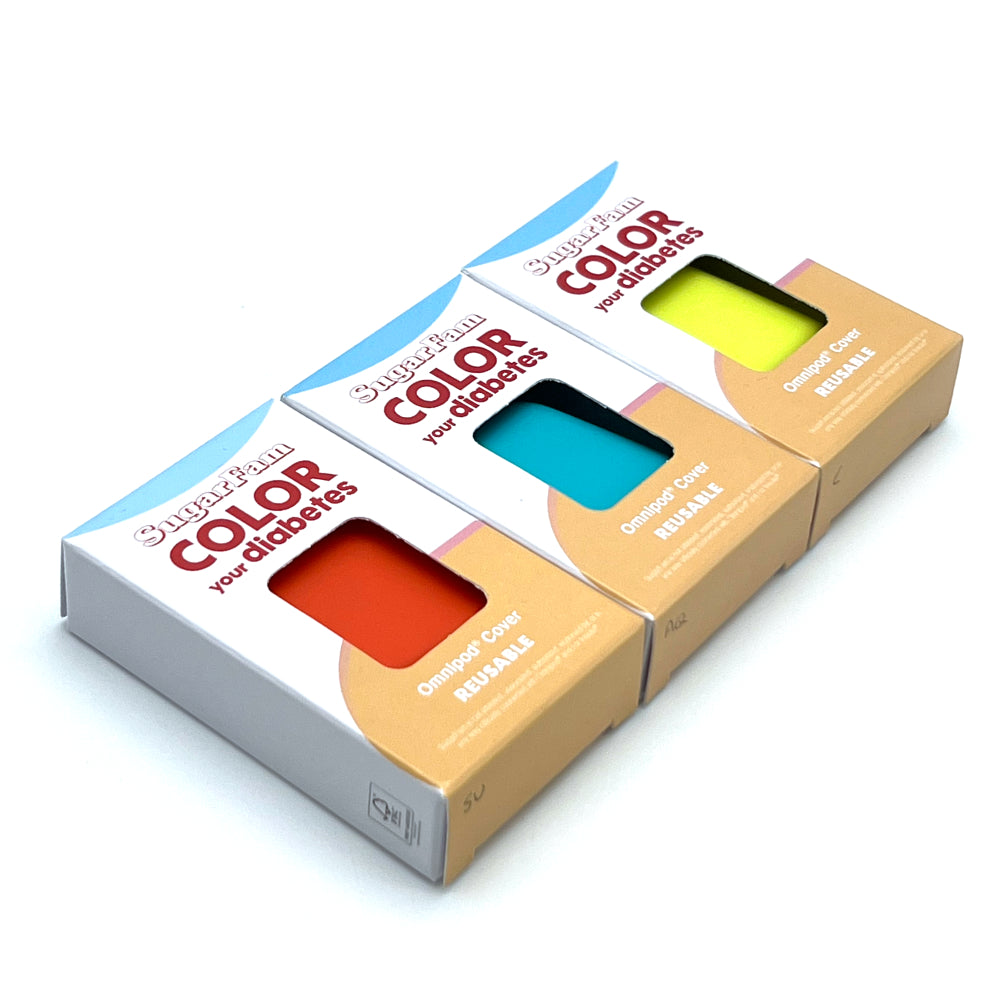 Omni Pod Reusable Cover Bundle Pack of 3 Summer (Aqua, Lime and Sunset)
