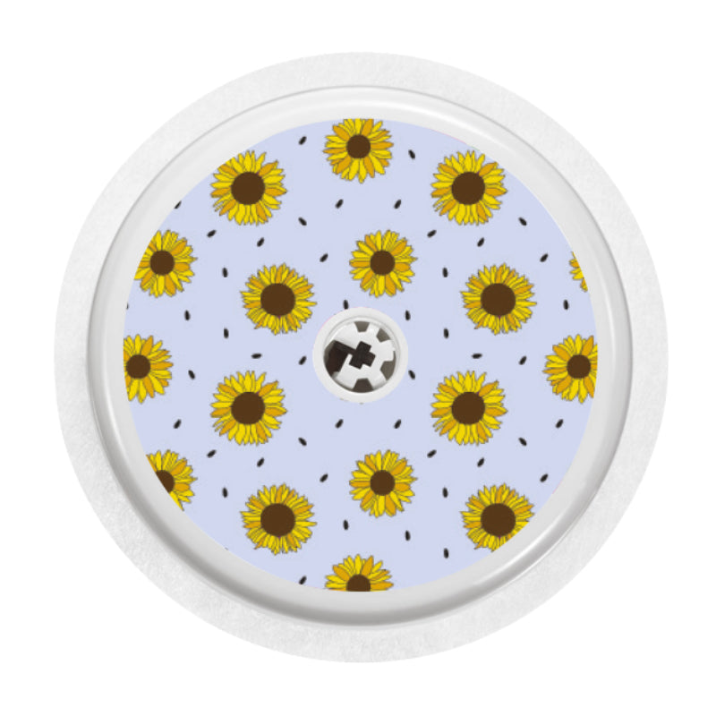 ETC & Organising Chaos Freestyle Libre 2 Sensor Sticker (Sunflower Power)
