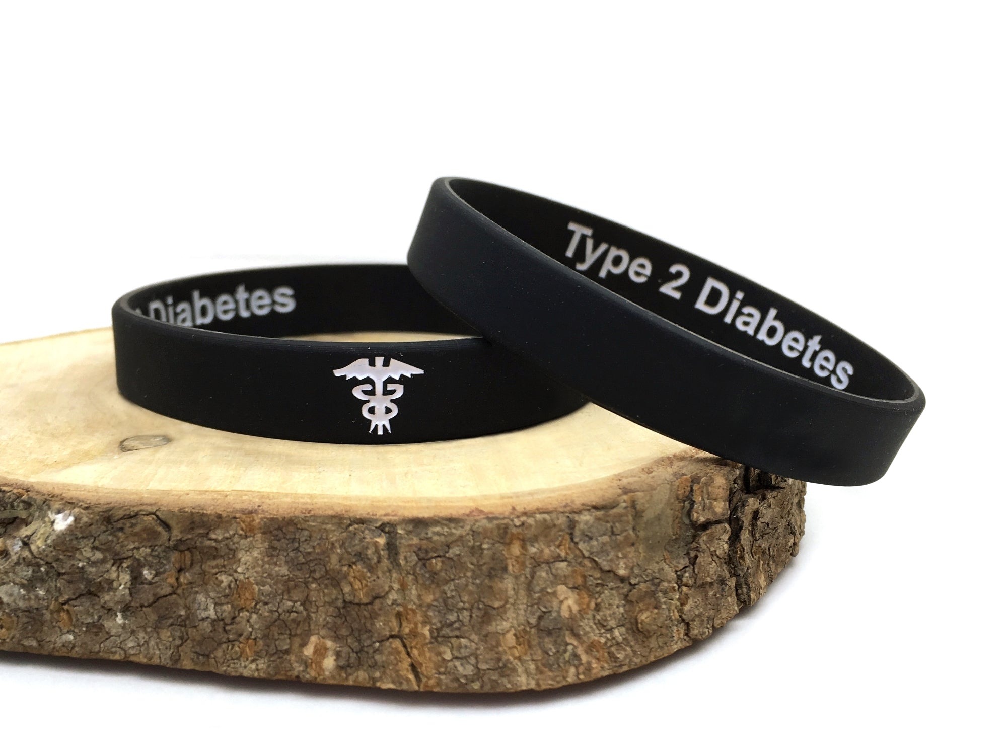 T1 or T2 Diabetes Hidden Message Silicone Wristband