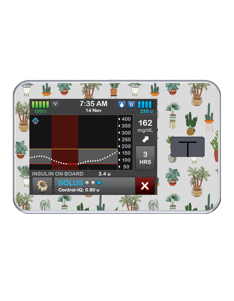 T:slim Cover Sticker (Super Succulents)