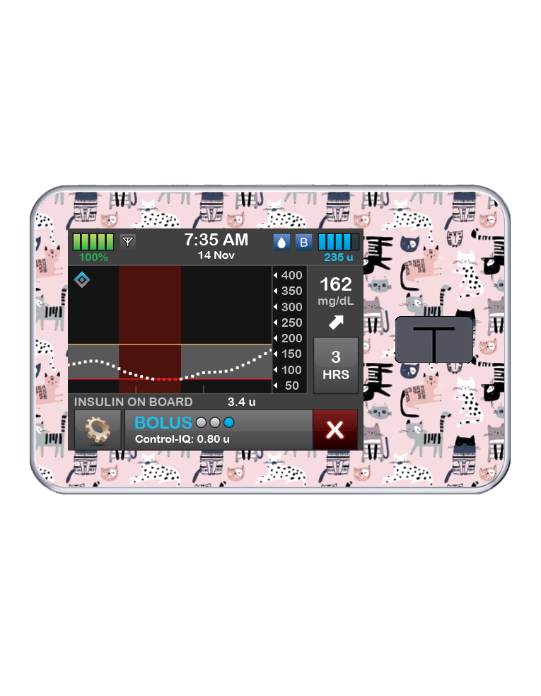 T:slim Cover Sticker (Kitty Cat)