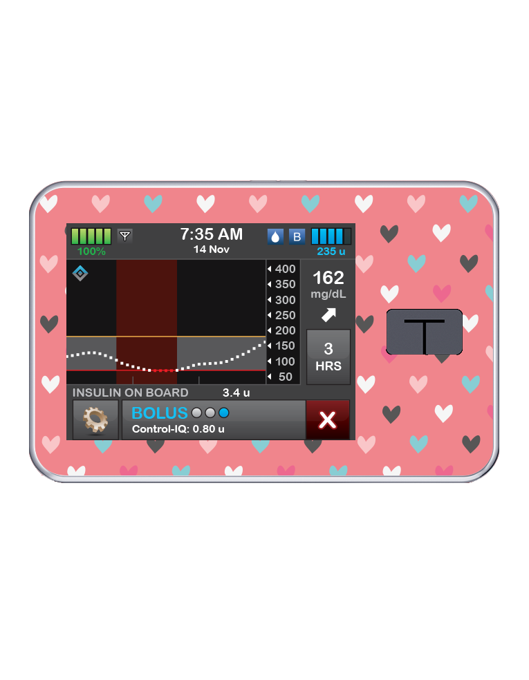 T:slim Cover Sticker (Heart to Heart)