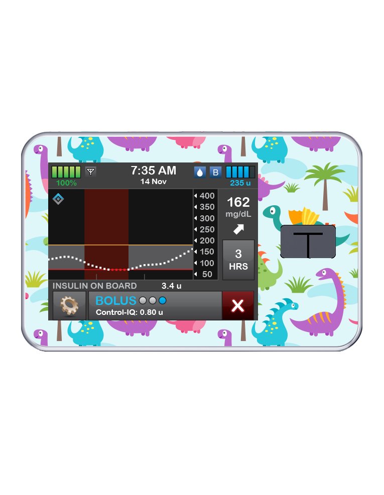T:slim Cover Sticker (Dinosaurs)