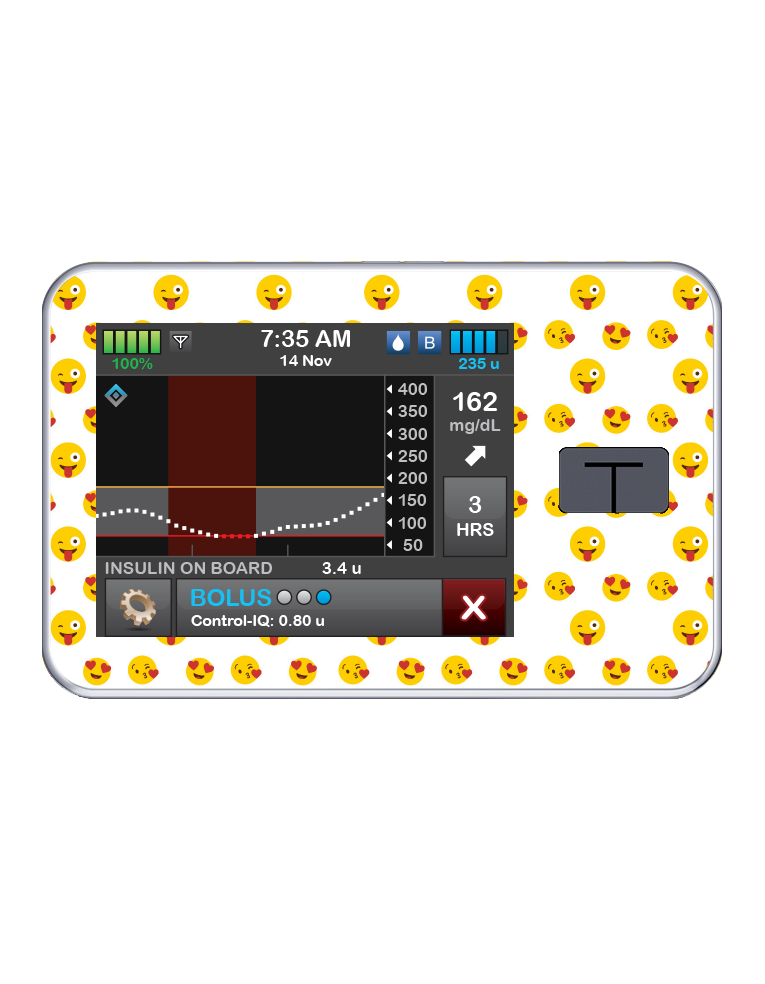 T:slim Cover Sticker (Emoji)
