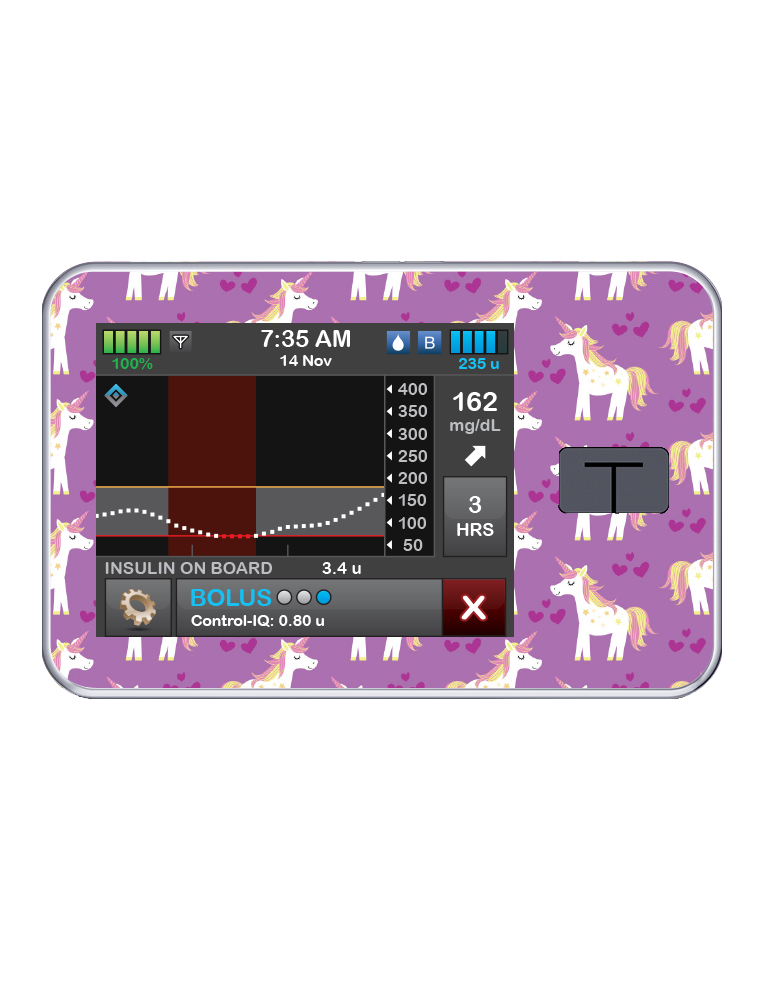 T:slim Cover Sticker (Unicorn)