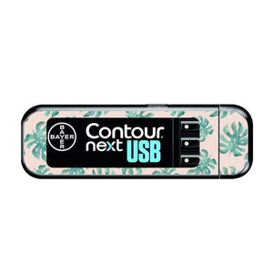 Bayer Contour Next USB Vinyl Sticker (Tropical Vibes)