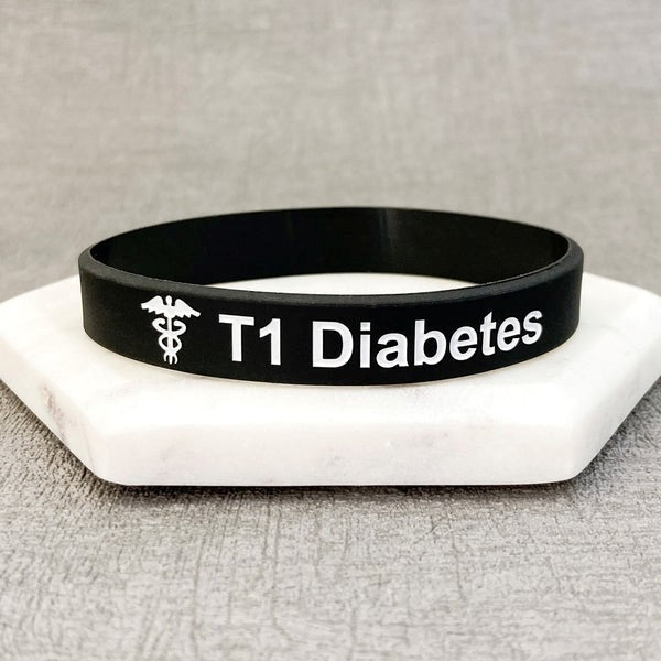 Silver diabetes new arrivals bracelet