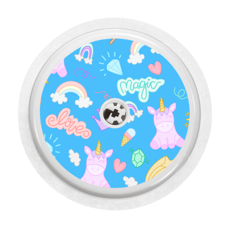 Freestyle Libre 2 Sensor Cover (Unicorns &amp; Rainbows)