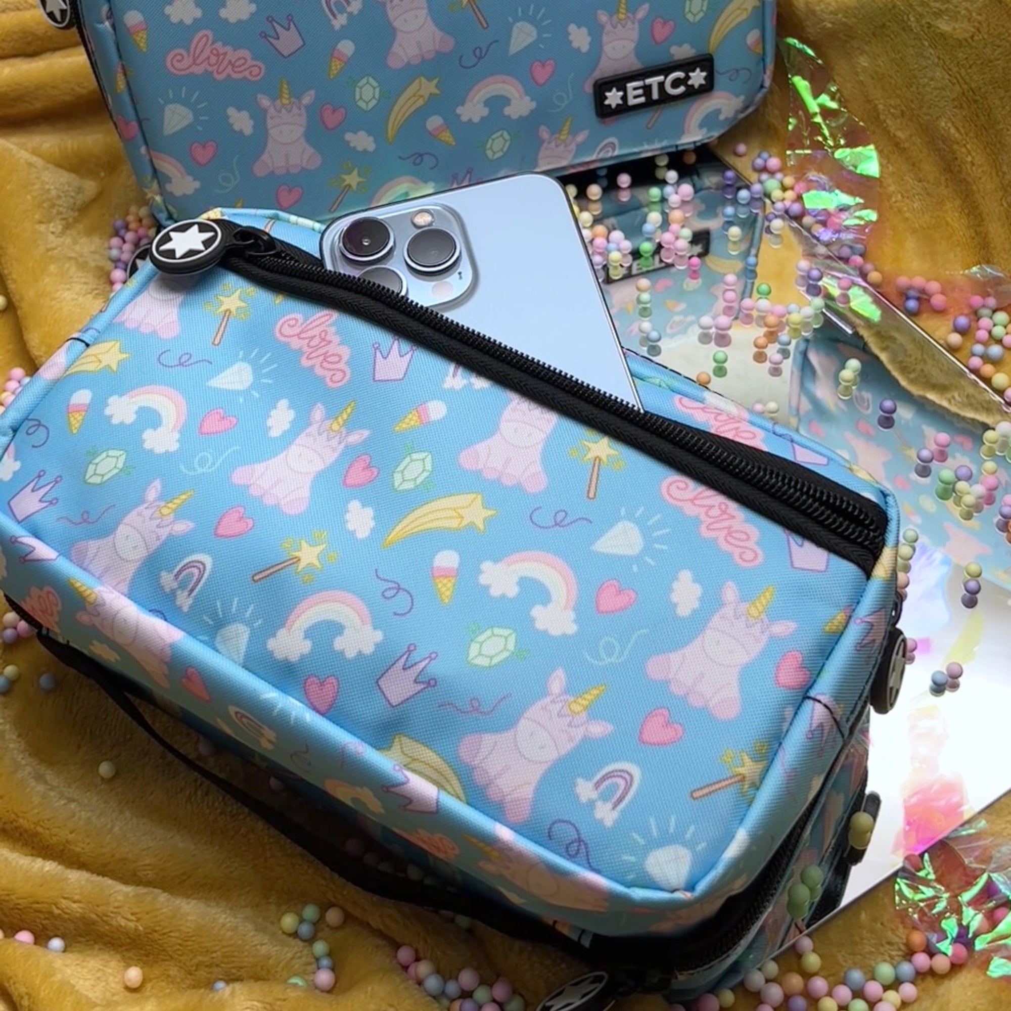 ETC - Unicorns & Rainbows Diabetic Kitbag