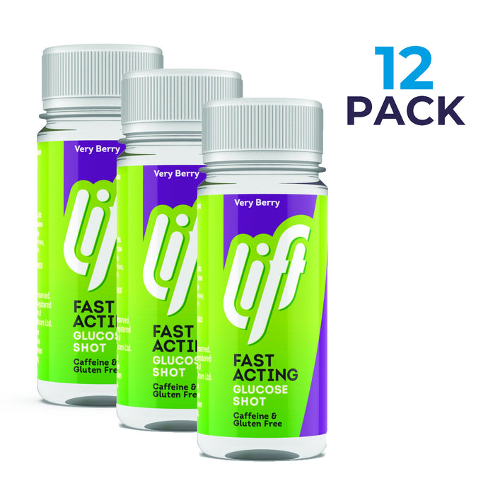 Box of 12 x Lift Very Berry GlucoJuice 60ml