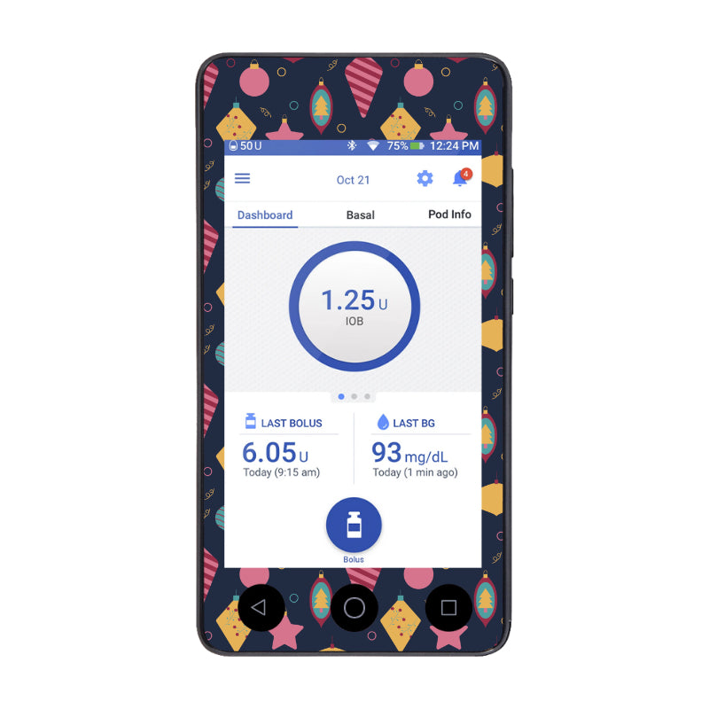 Omnipod DASH Cover (Very Merry Sparkle)
