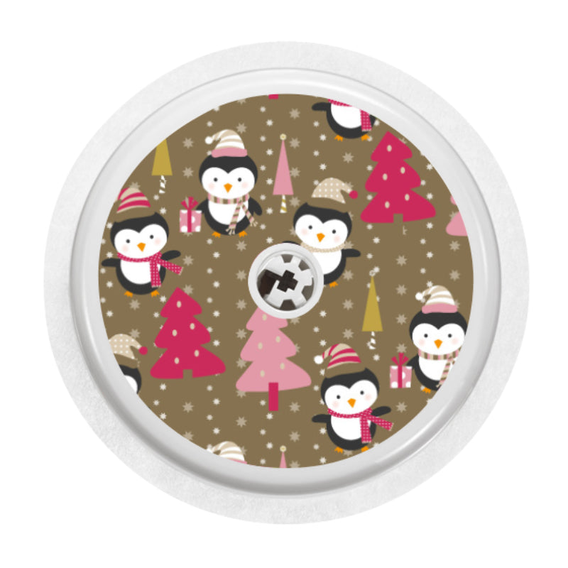Freestyle Libre 2 Sensor Cover Sticker (Winter Penguins)