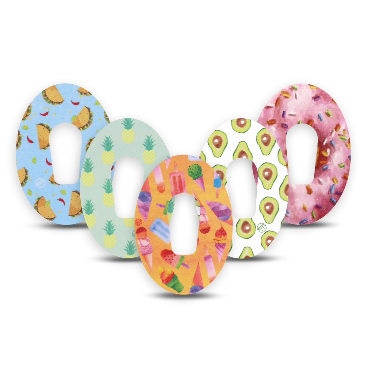 ExpressionMed Dexcom G6 Yummy Foods Variety Patch 5 Pack