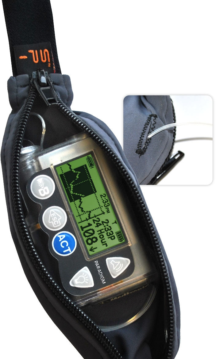 SPIbelt Diabetic Black